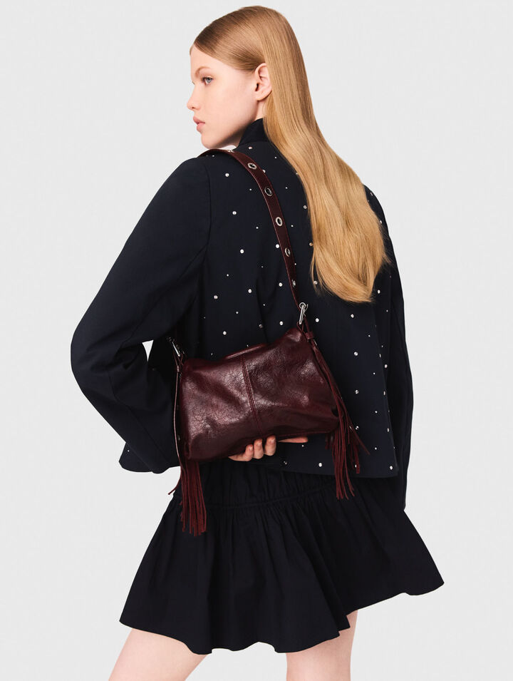 Chaqueta corta cuello terciopelo
