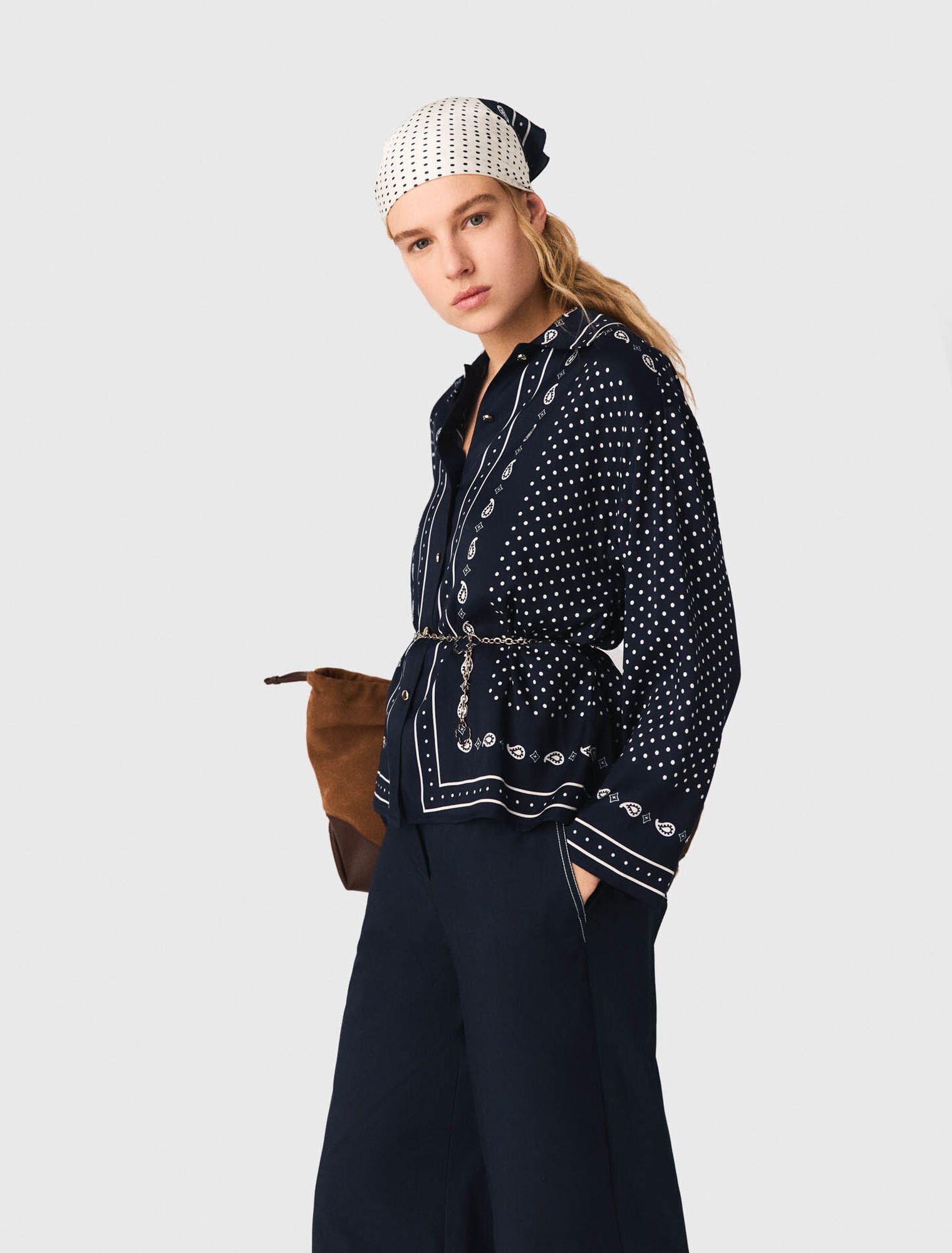 Camisa fluida estampada