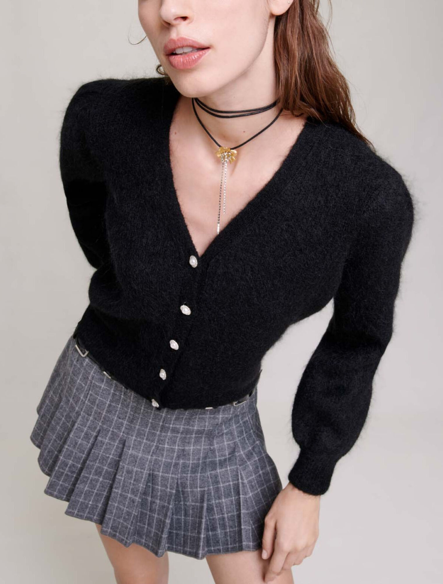 Cárdigan de lana y mohair
