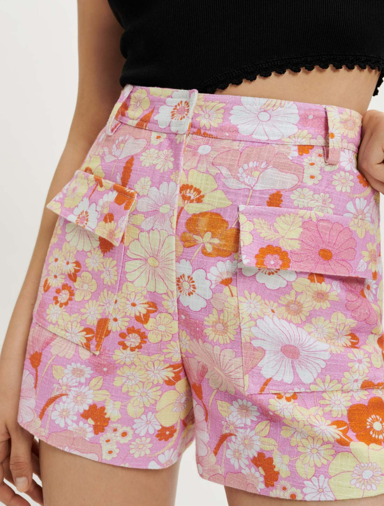Short estampado Flower Power