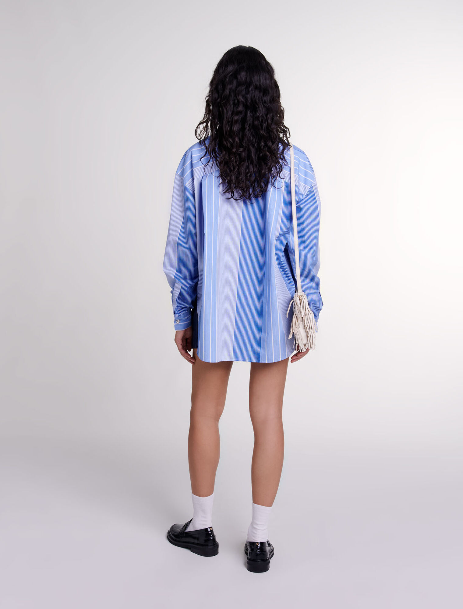 Camisa patchwork de rayas 
