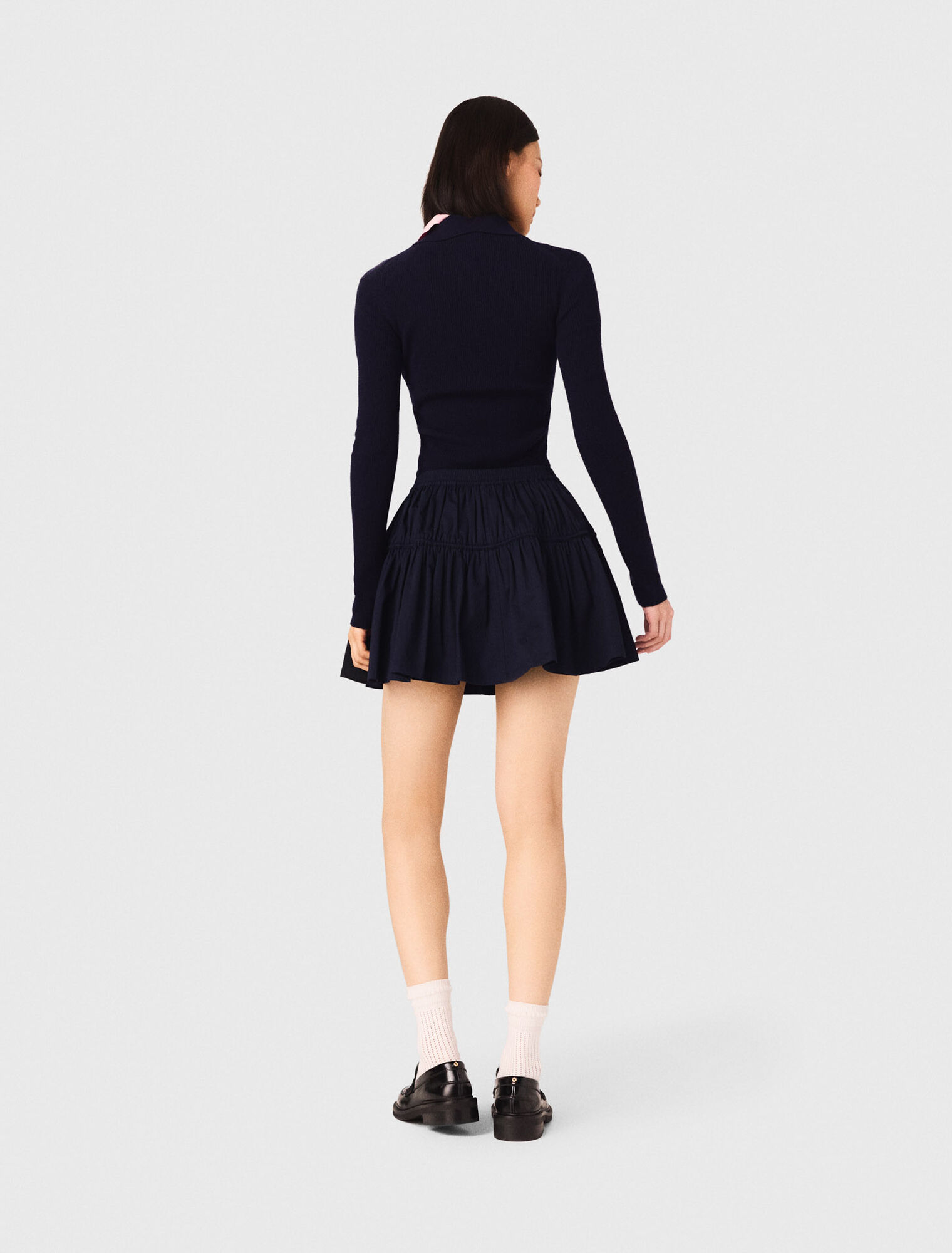 Falda corta con cintura el&aacute;stica