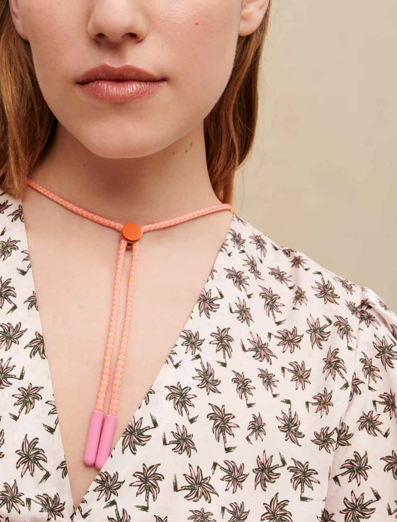 Vestido estampado palmeras