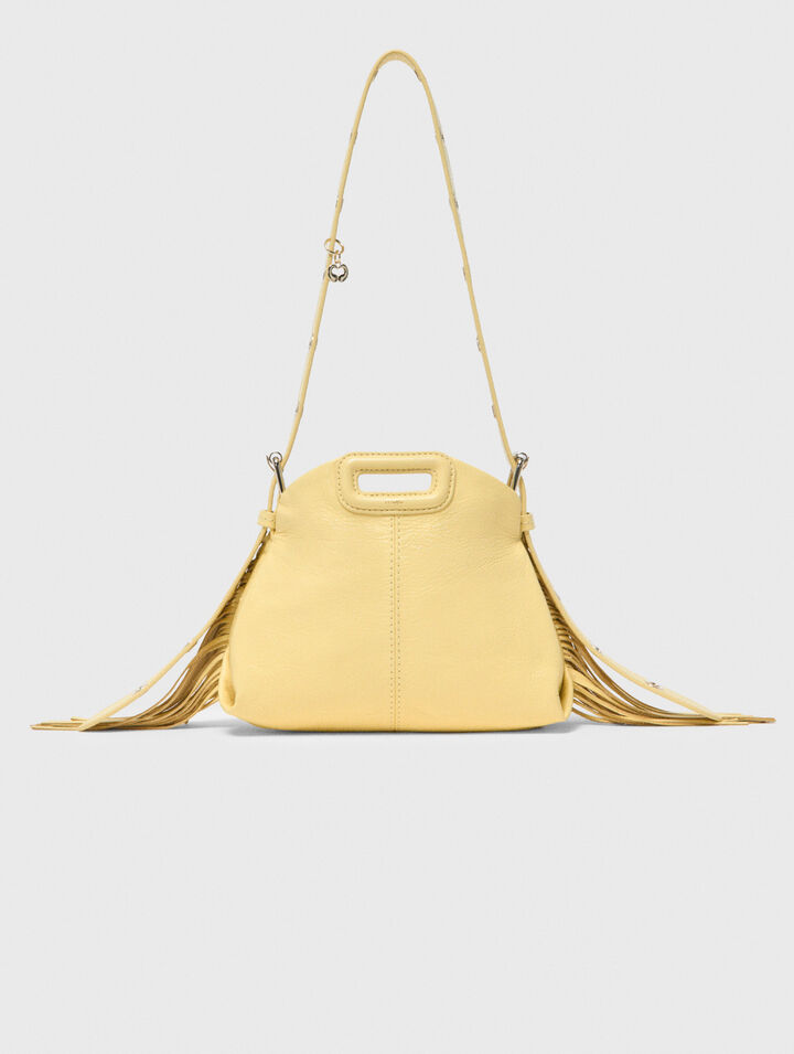 Miss M mini cuero craquelado mate