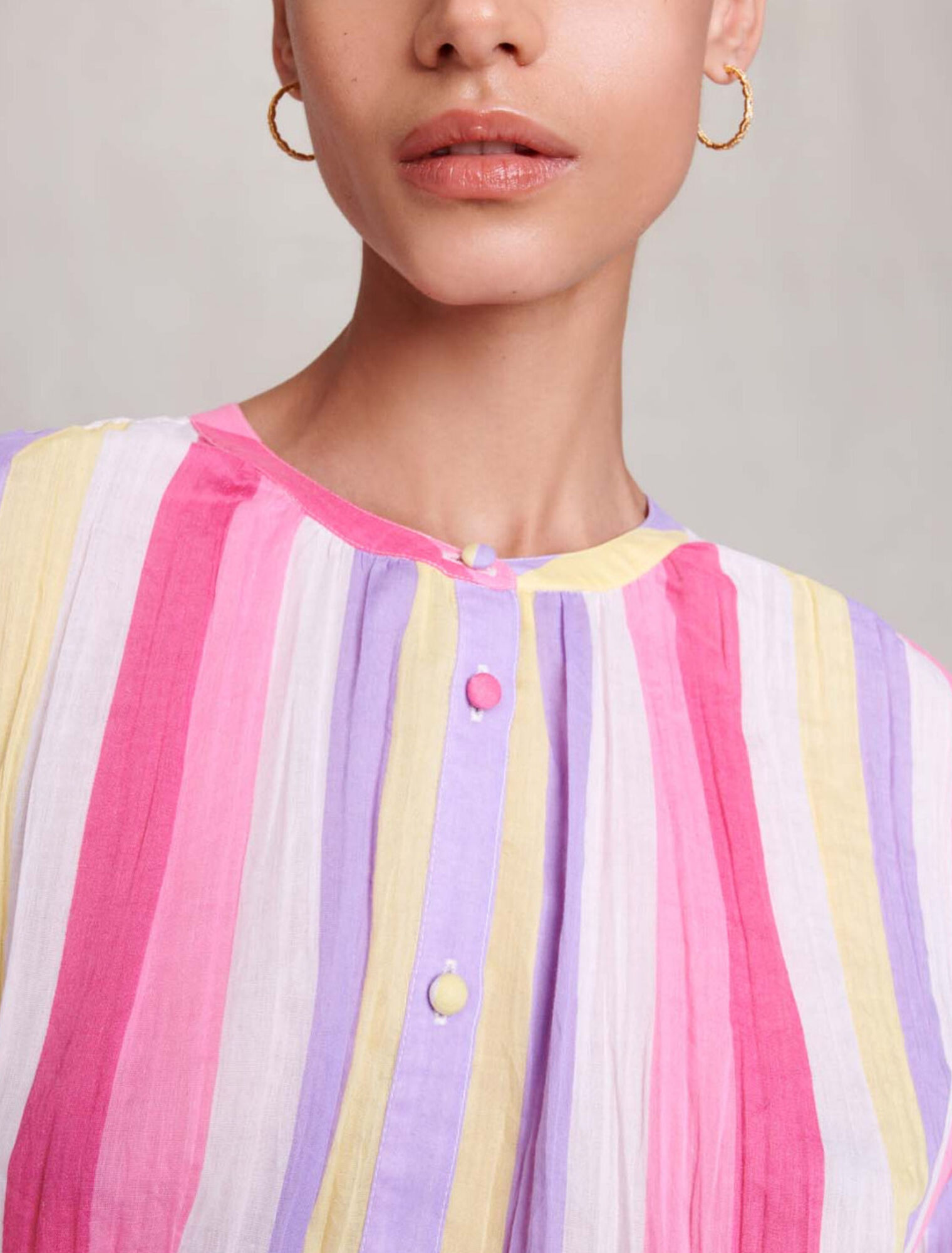 Blusa de rayas oversize