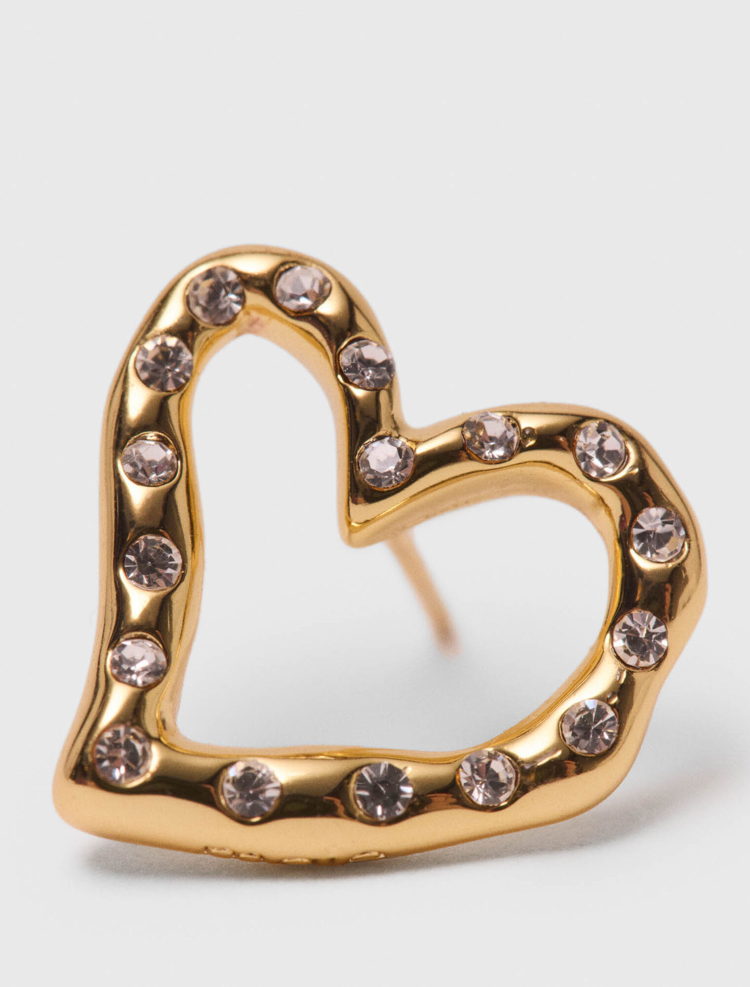 Pendientes de corazón con strass
