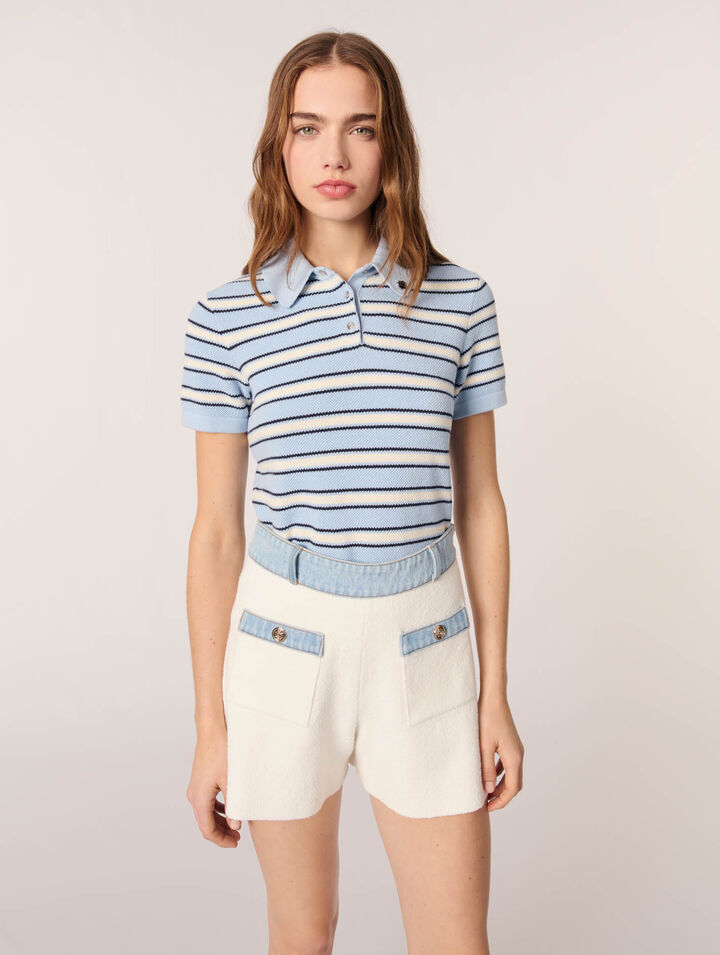 Pantalón corto de punto