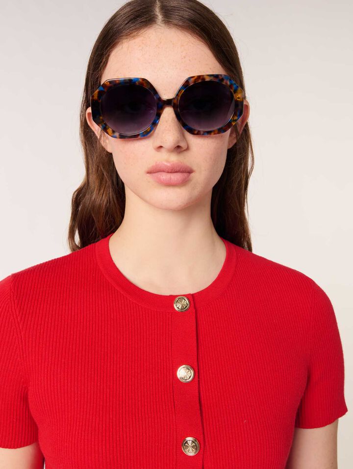 Gafas redondas de acetato carey