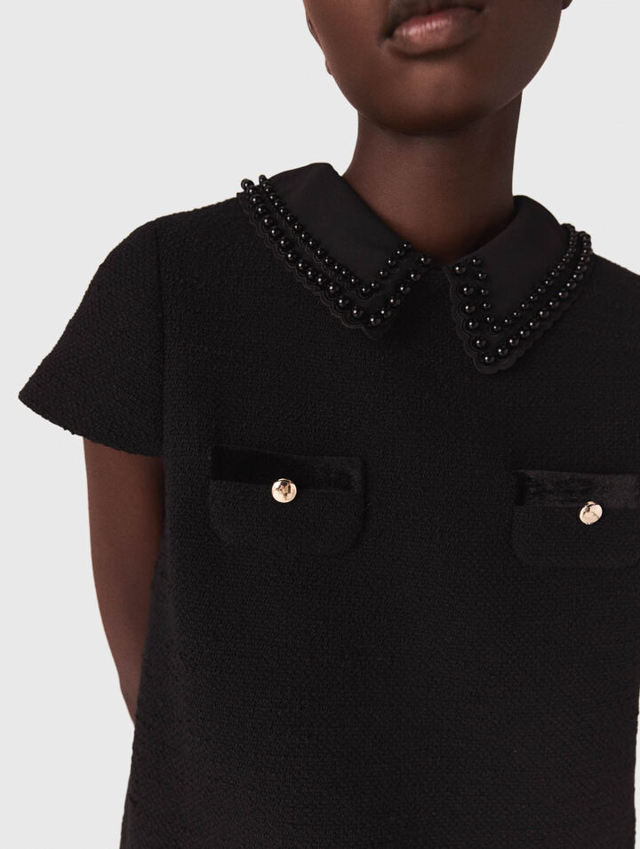 Vestido corto de tweed