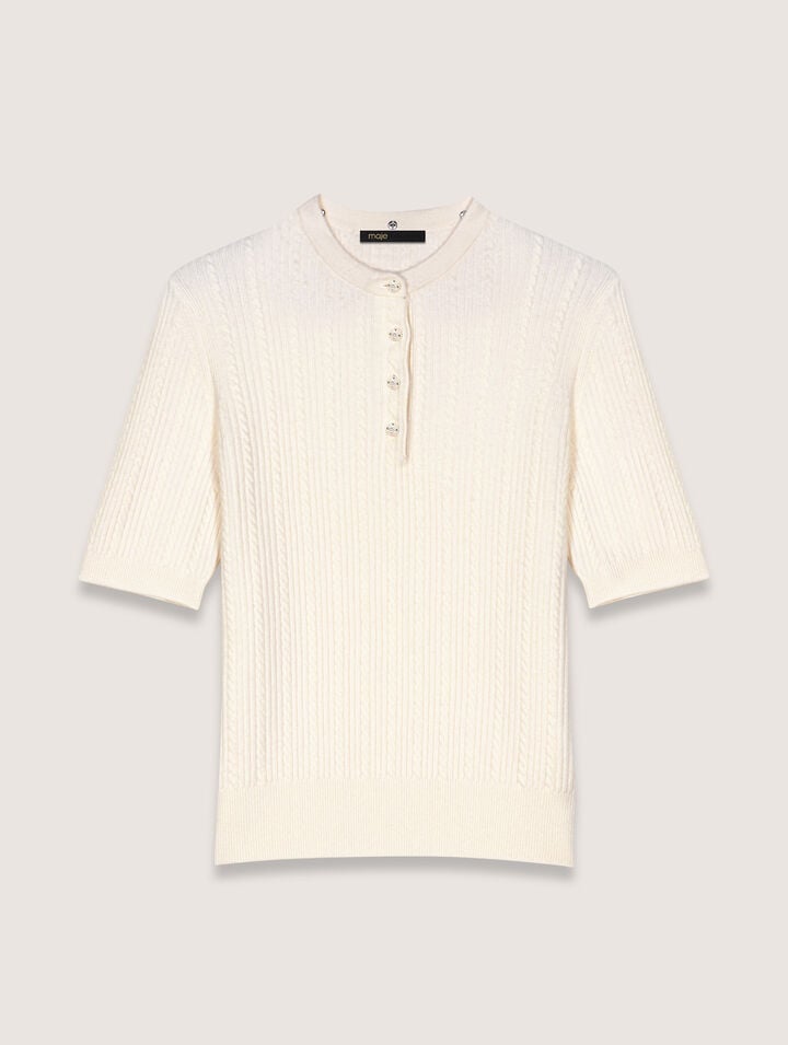 Polo con cuello desmontable