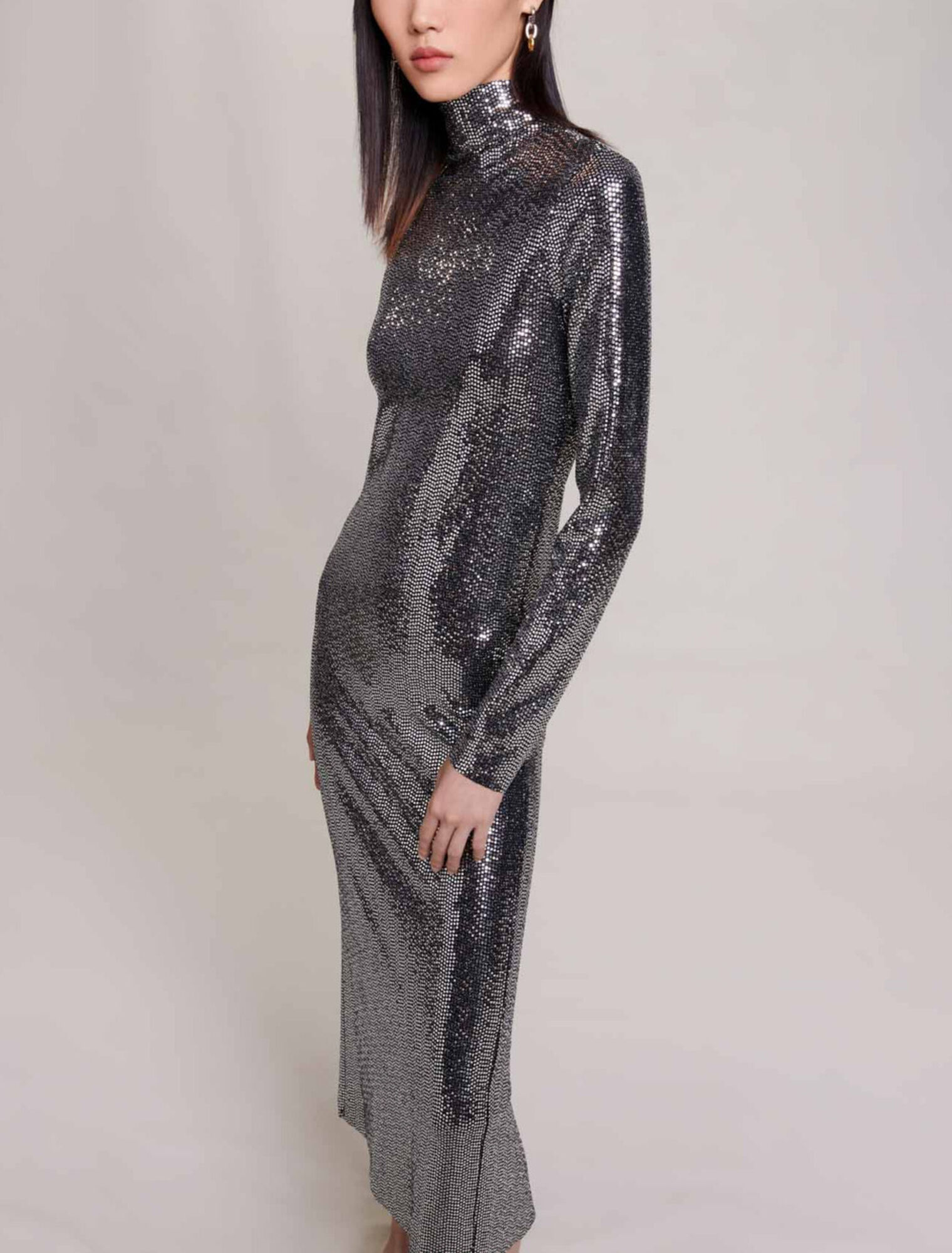Vestido largo brillante