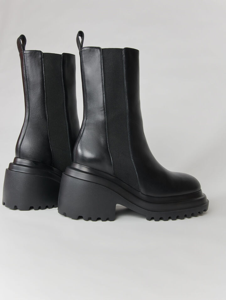 Botines de piel