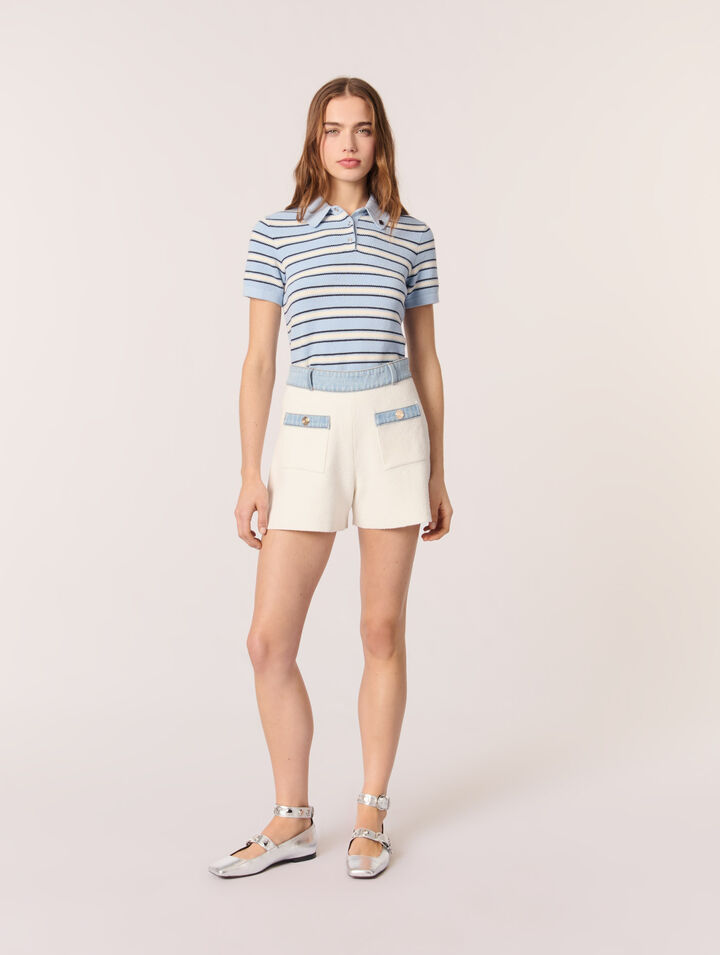 Pantalón corto de punto