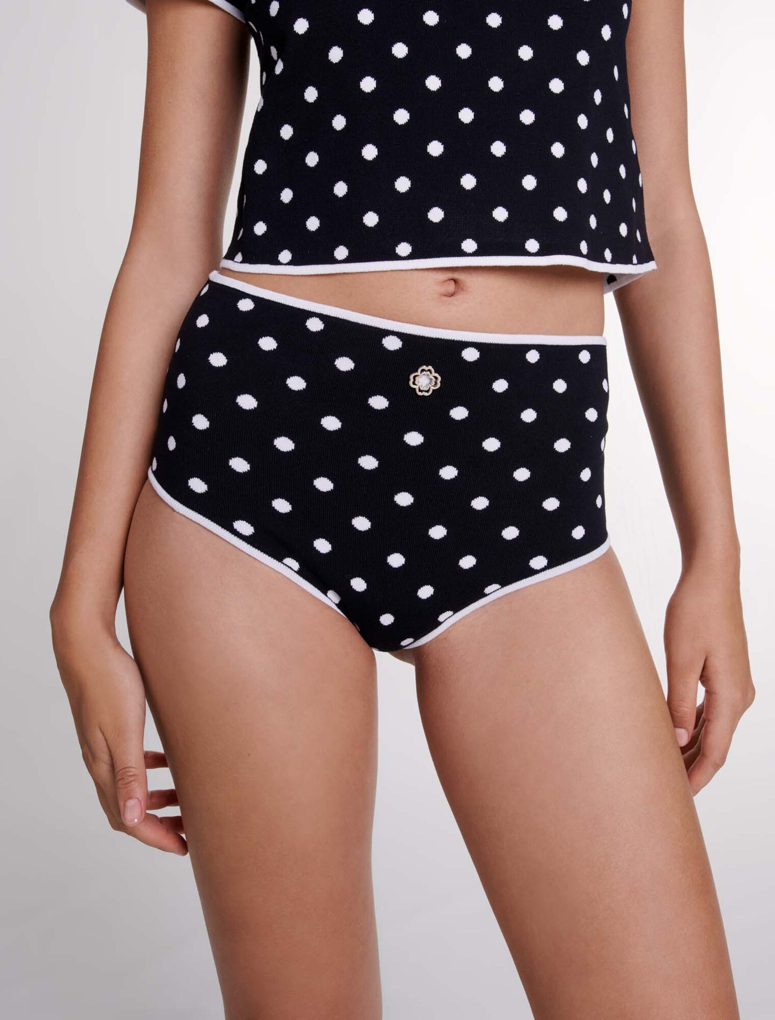 Culote de punto jacquard 