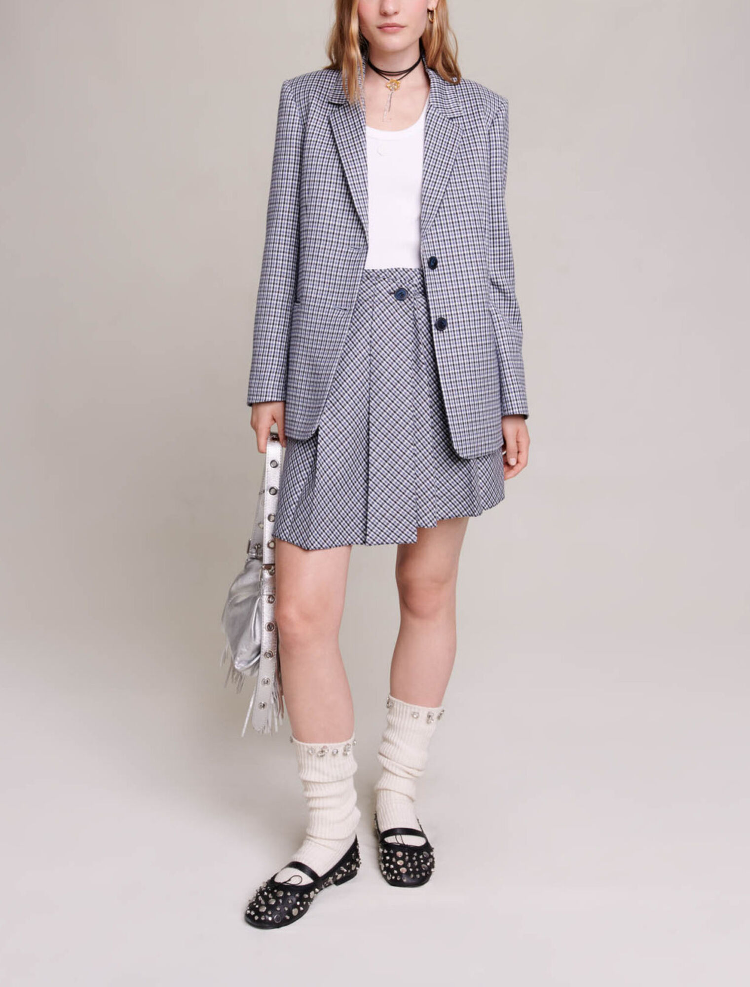 Chaqueta de traje a cuadros