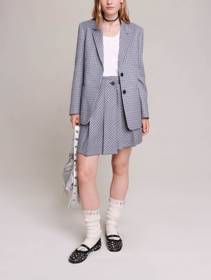 Chaqueta de traje a cuadros