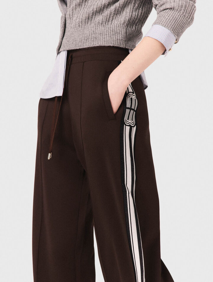 Pantalón con bandas rectas