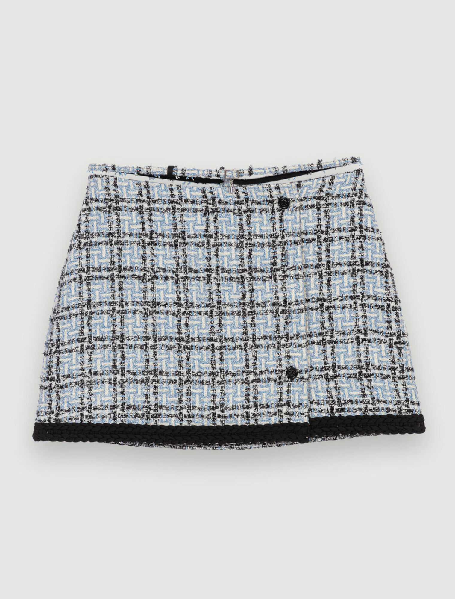 Falda de tweed a cuadros