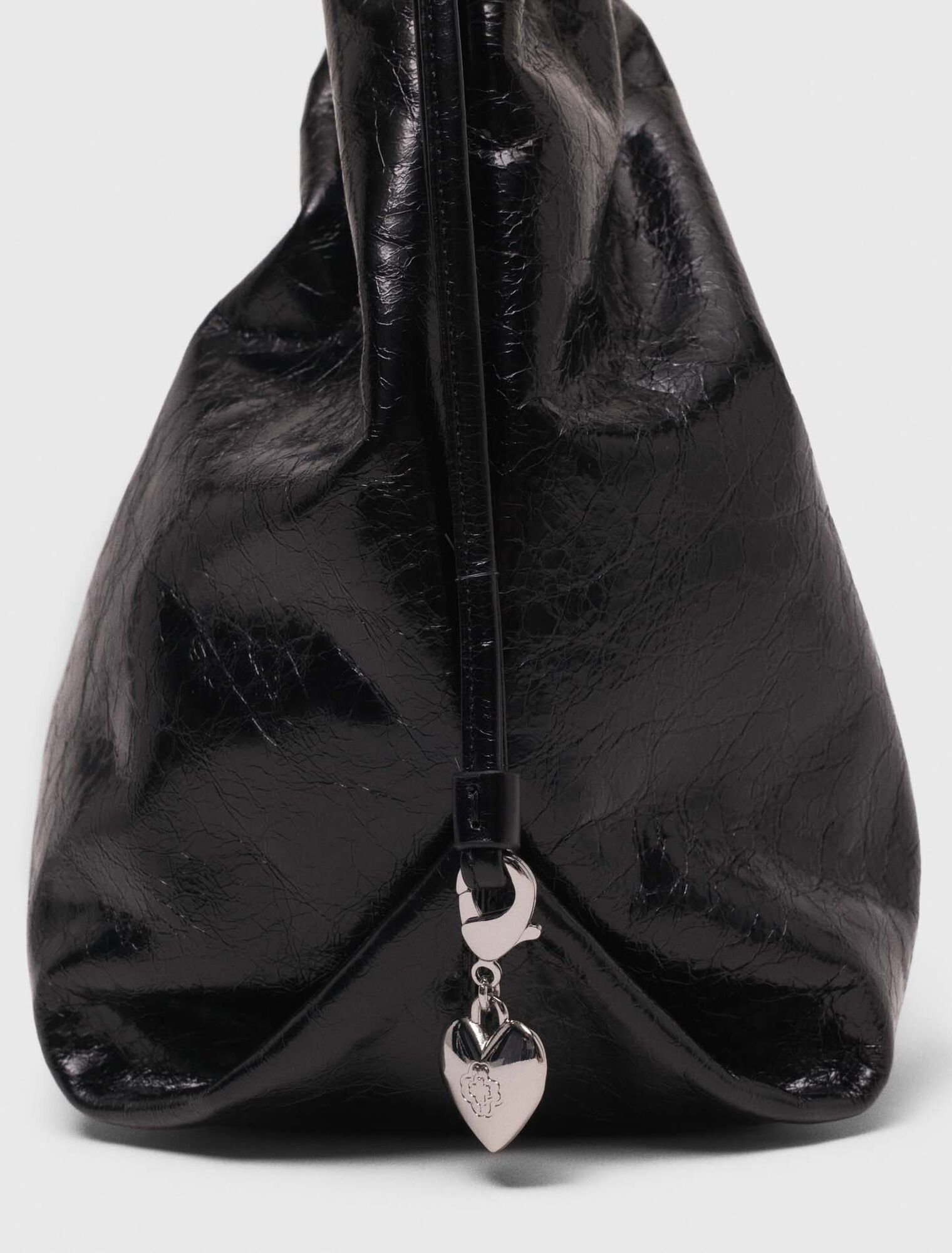 Bolso M Tote de cuero craquelado