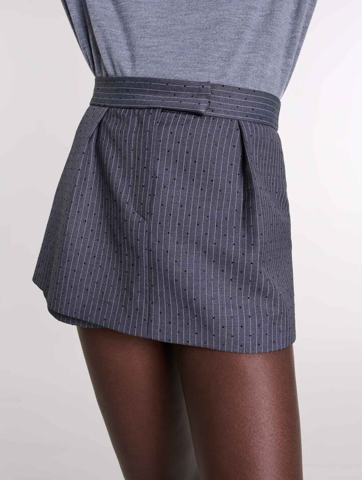 Pantalón corto trampantojo