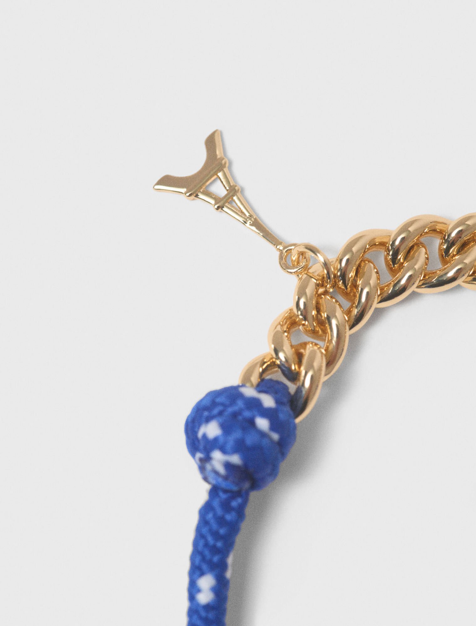 Pulsera de cadena y cord&oacute;n marinero