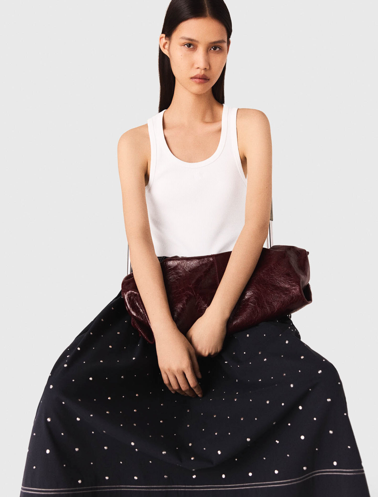 Camiseta de tirantes acanalada