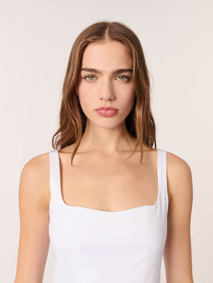 Vestido corto de algodón