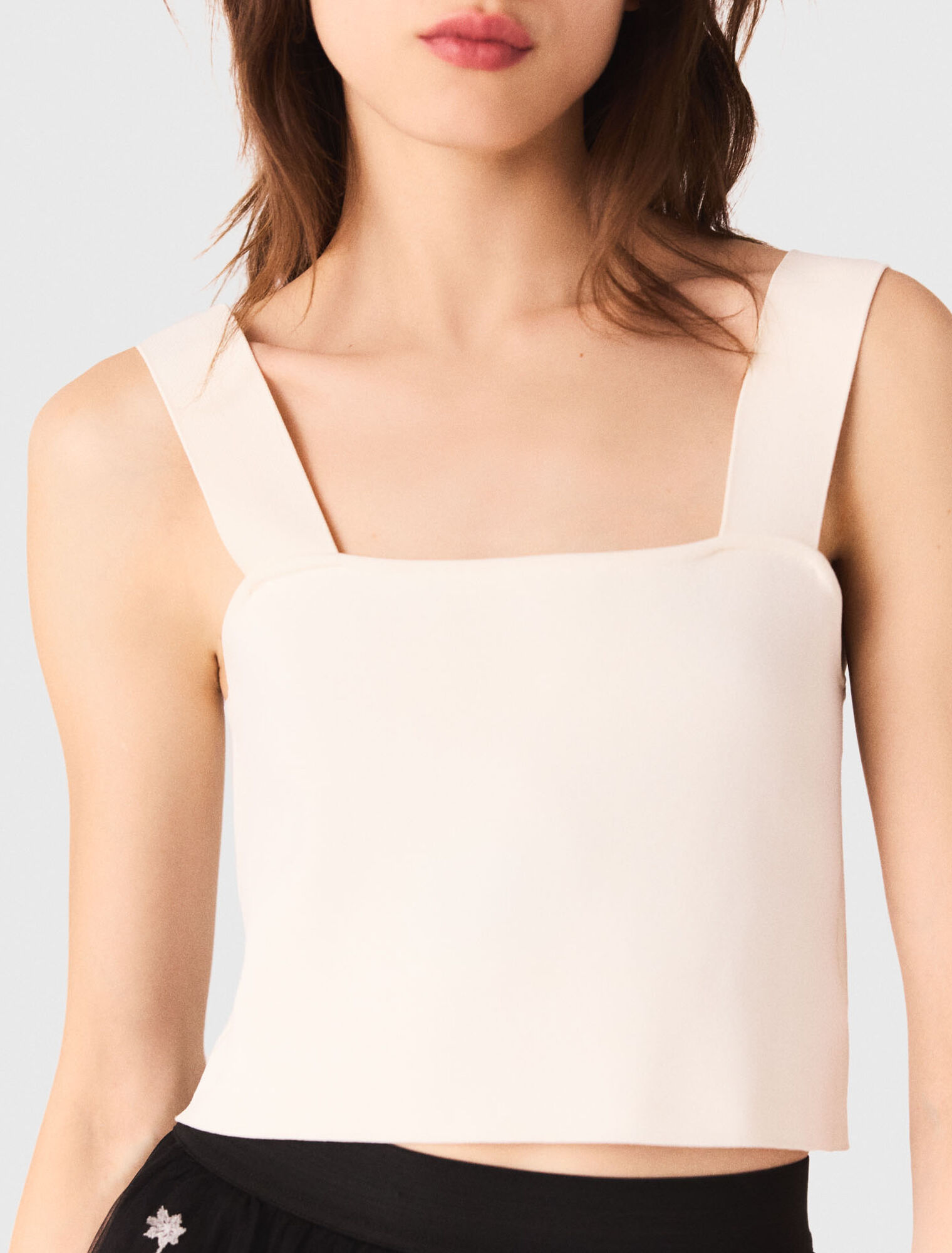 Crop top de punto