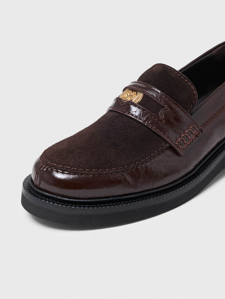 Mocasines de piel y ante