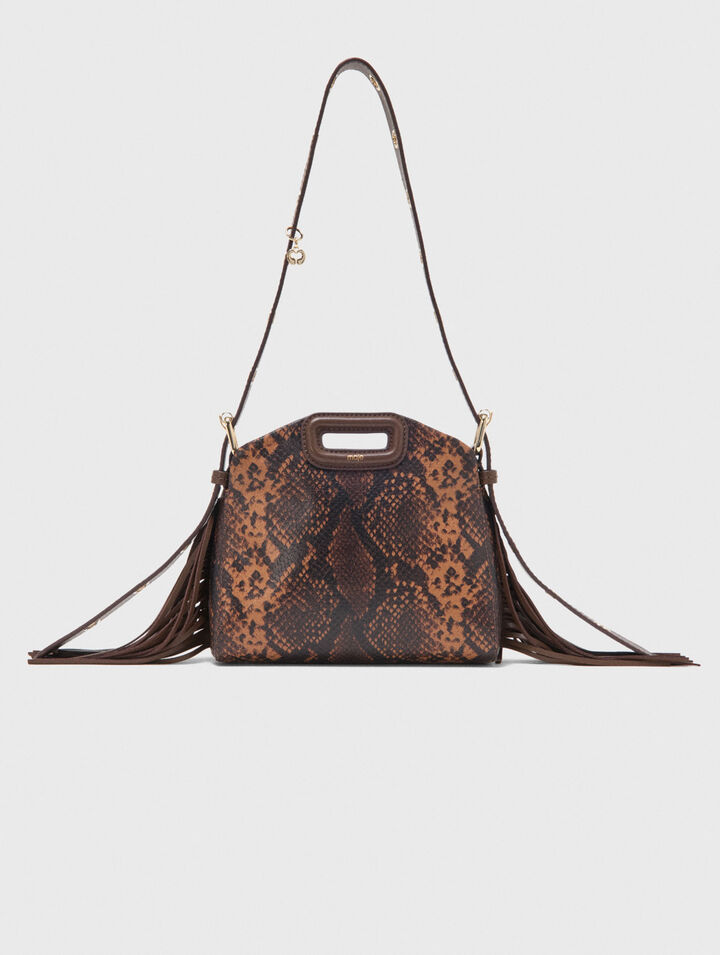 Bolso Miss M mini de piel repujada