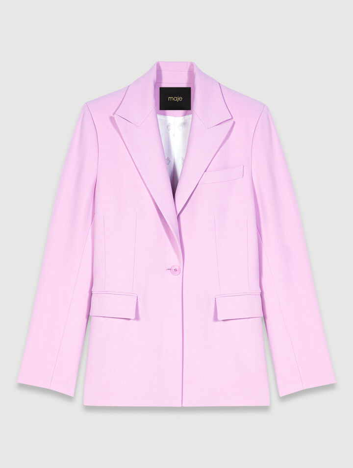 Chaqueta ajustada de traje