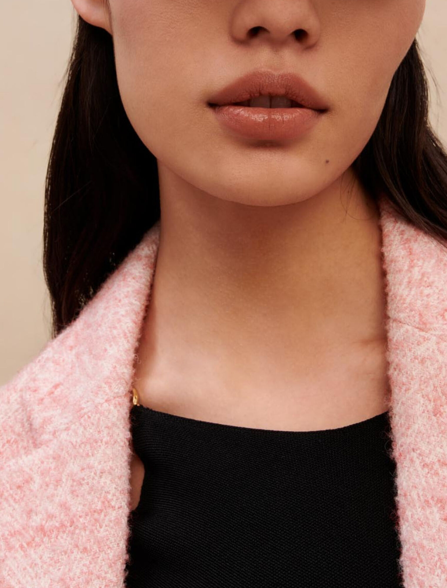Chaqueta de traje rosa