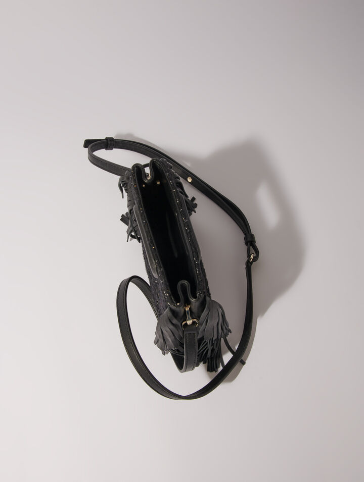 Bolso M mini de tweed acolchado