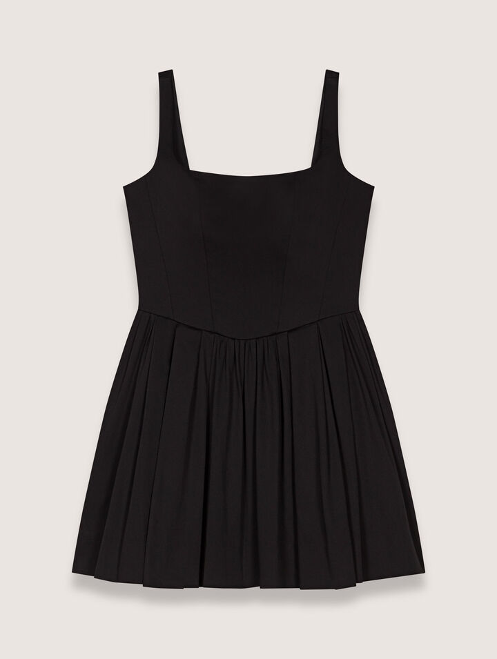 Vestido corto de algodón