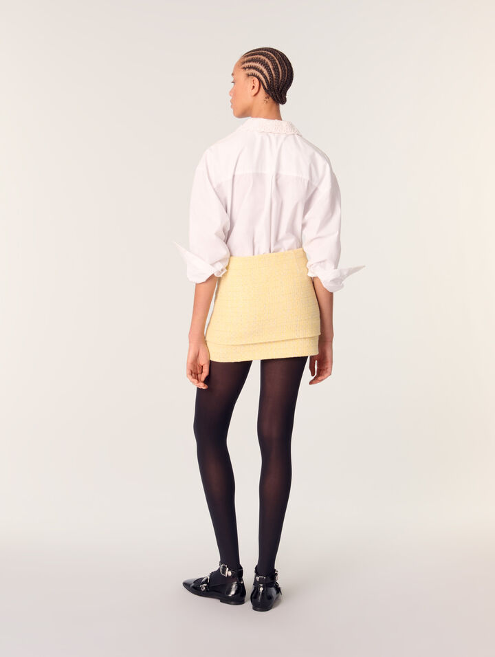 Minifalda de tweed