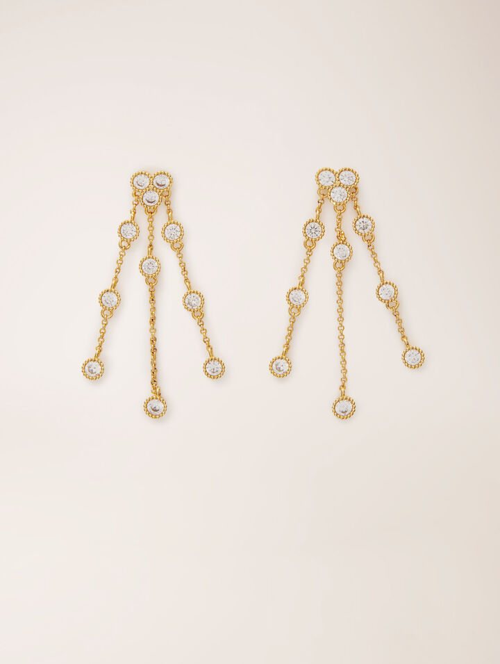 Pendientes de latón reciclado dorado