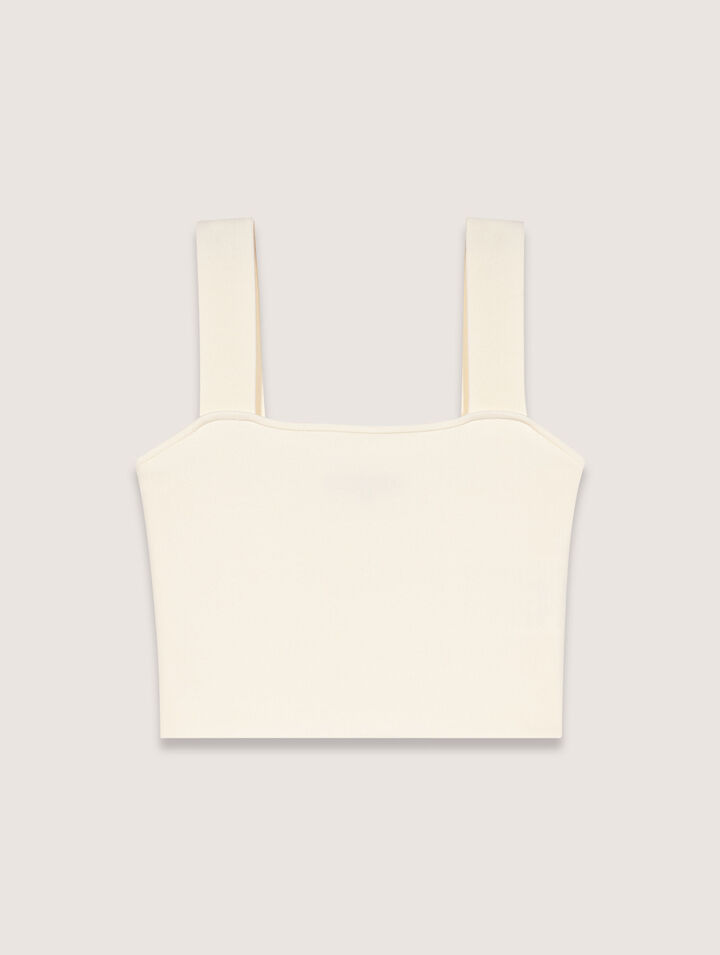 Crop top de punto