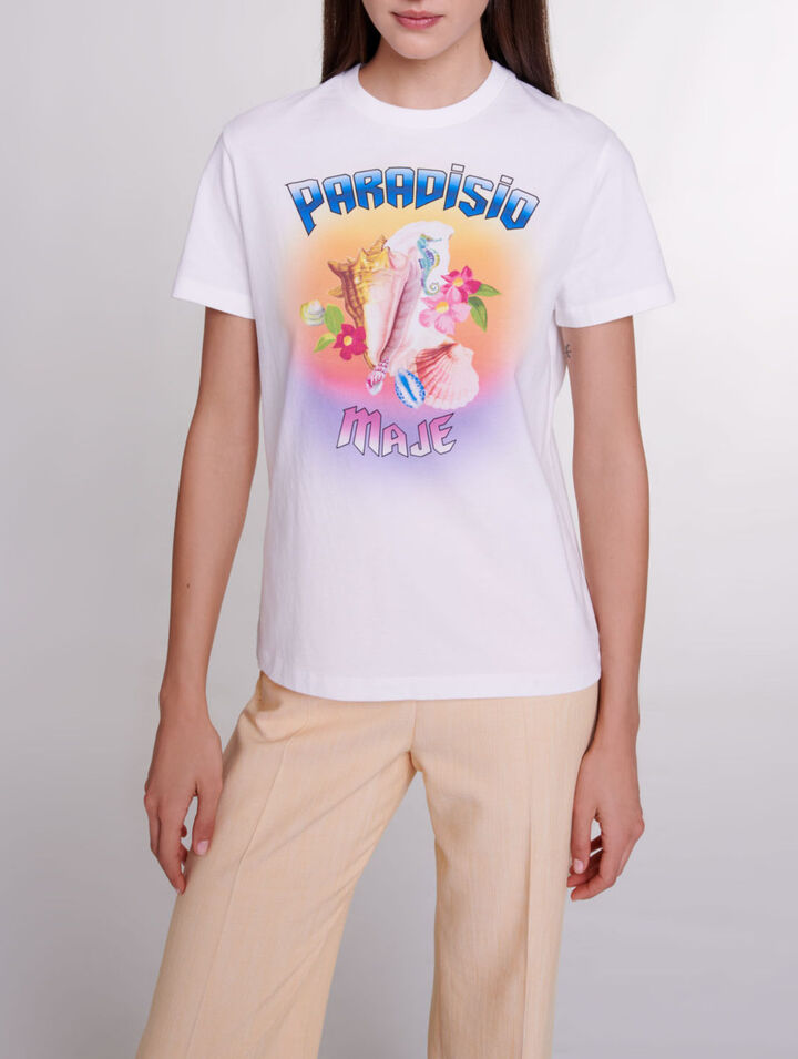 Camiseta con estampado Paradisio