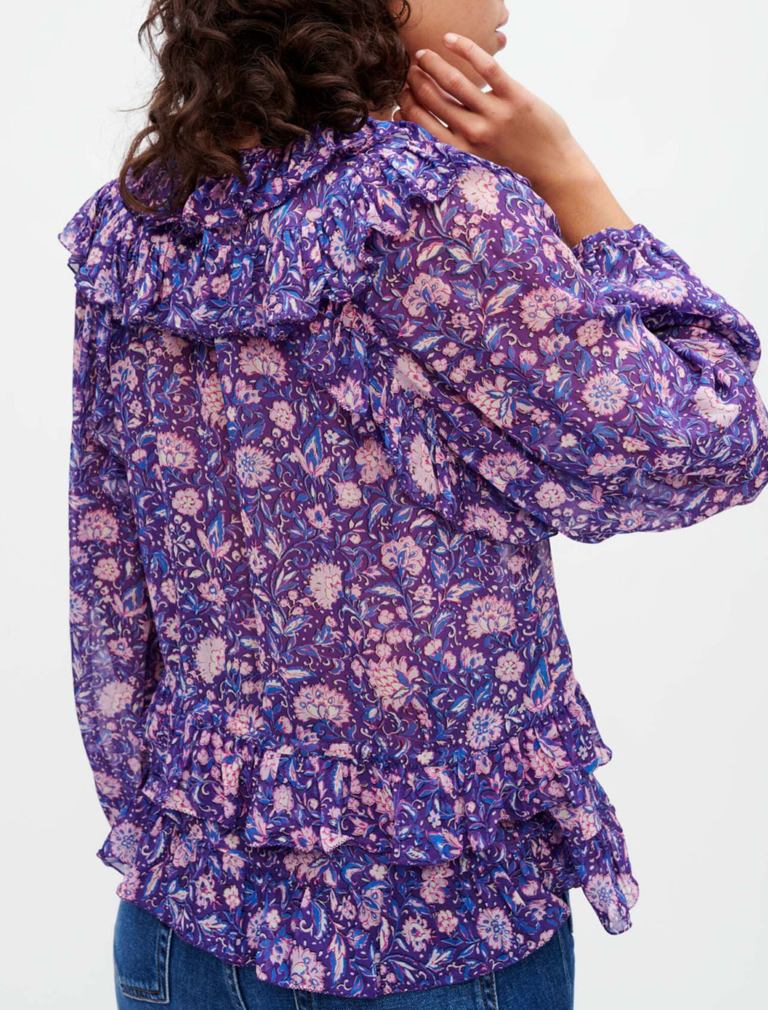 Top de viscosa estampado Dalia