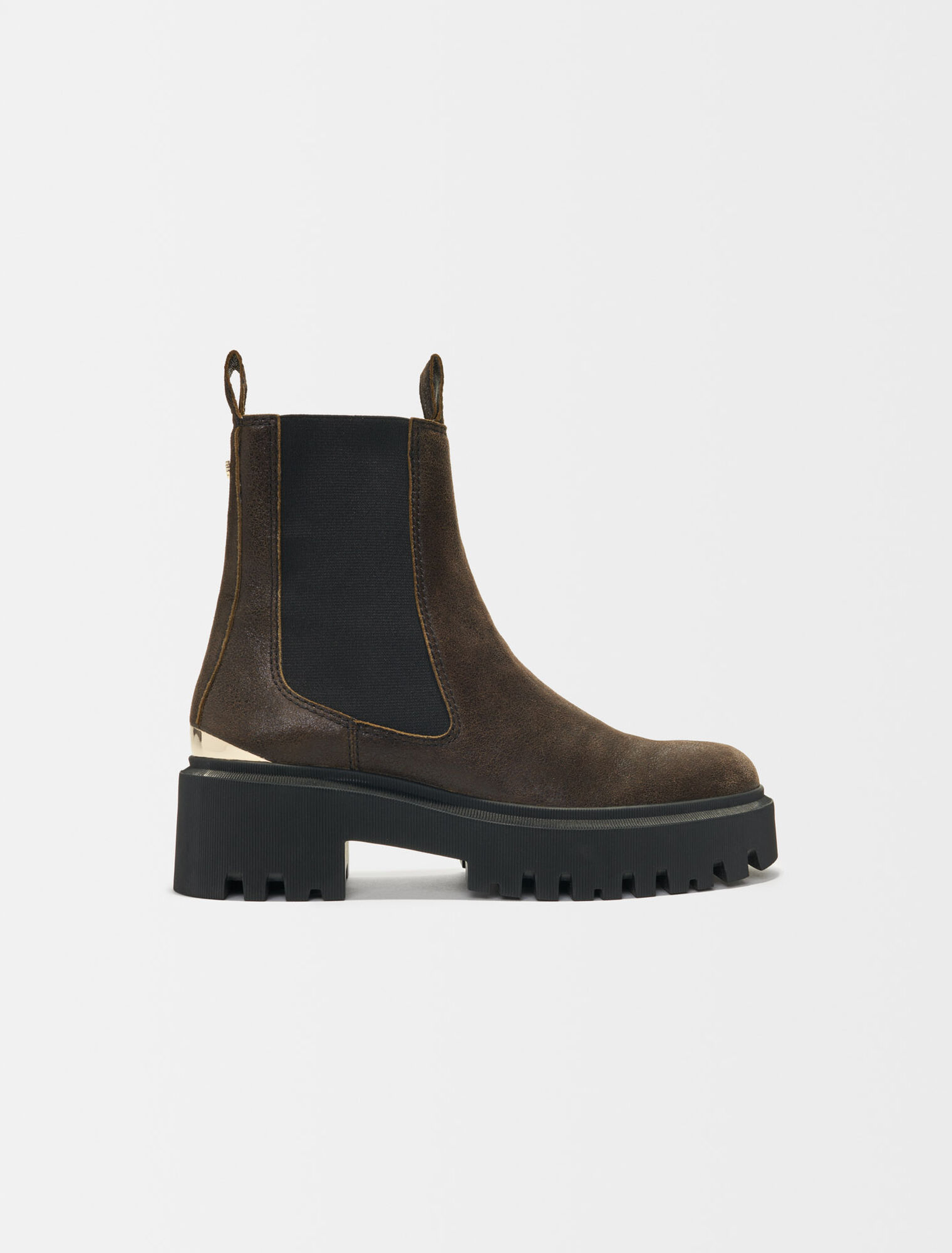 Botines de piel envejecida