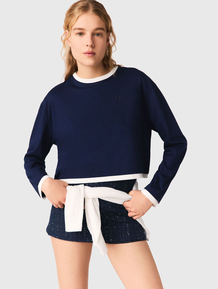 Camiseta efecto superpuesto