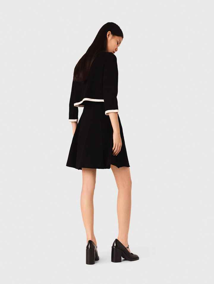 Vestido 2-en-1 efecto terciopelo