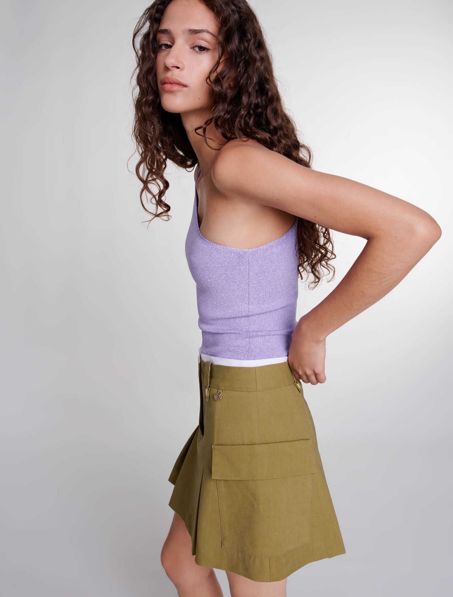Minifalda plisada