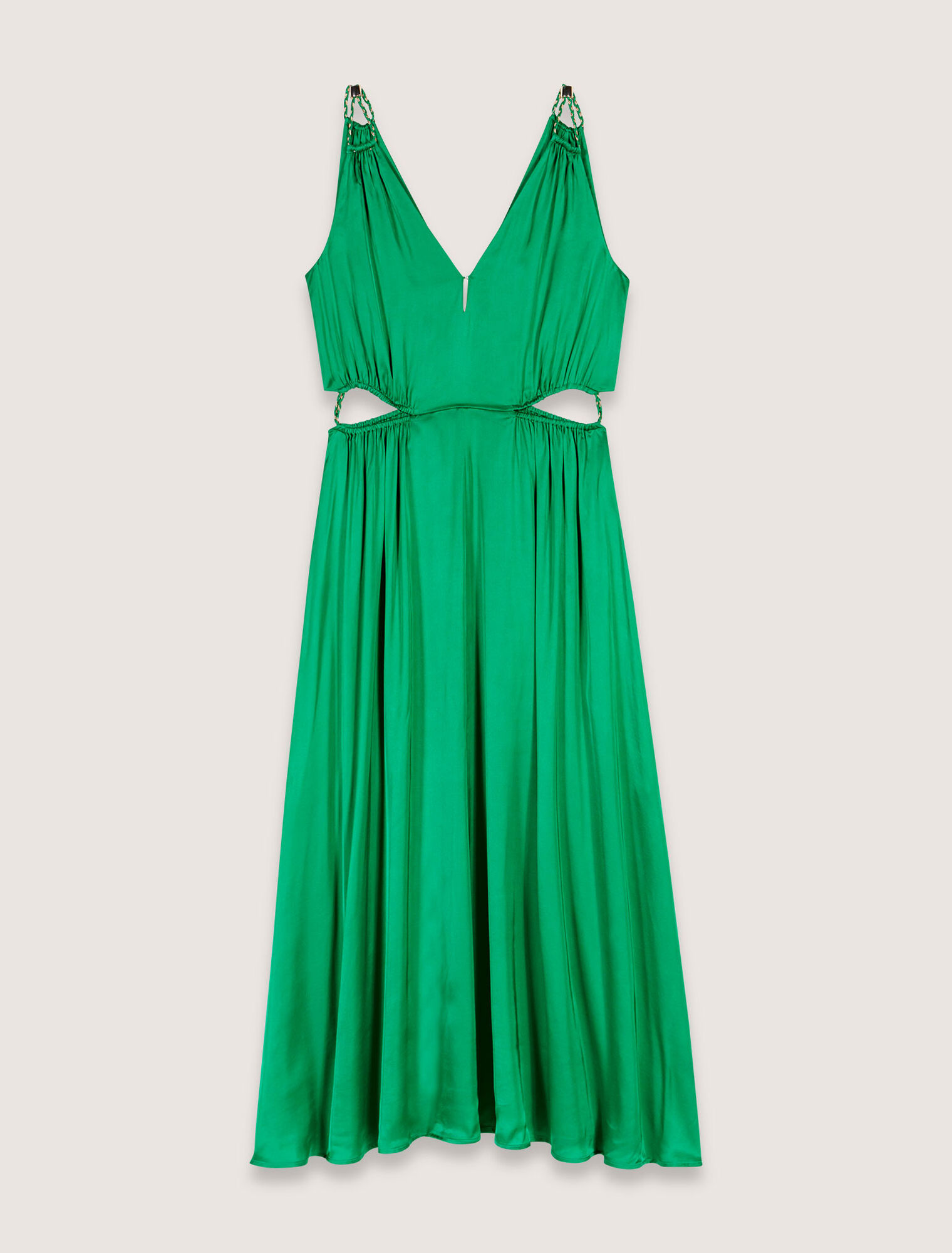 Vestido largo de rasete