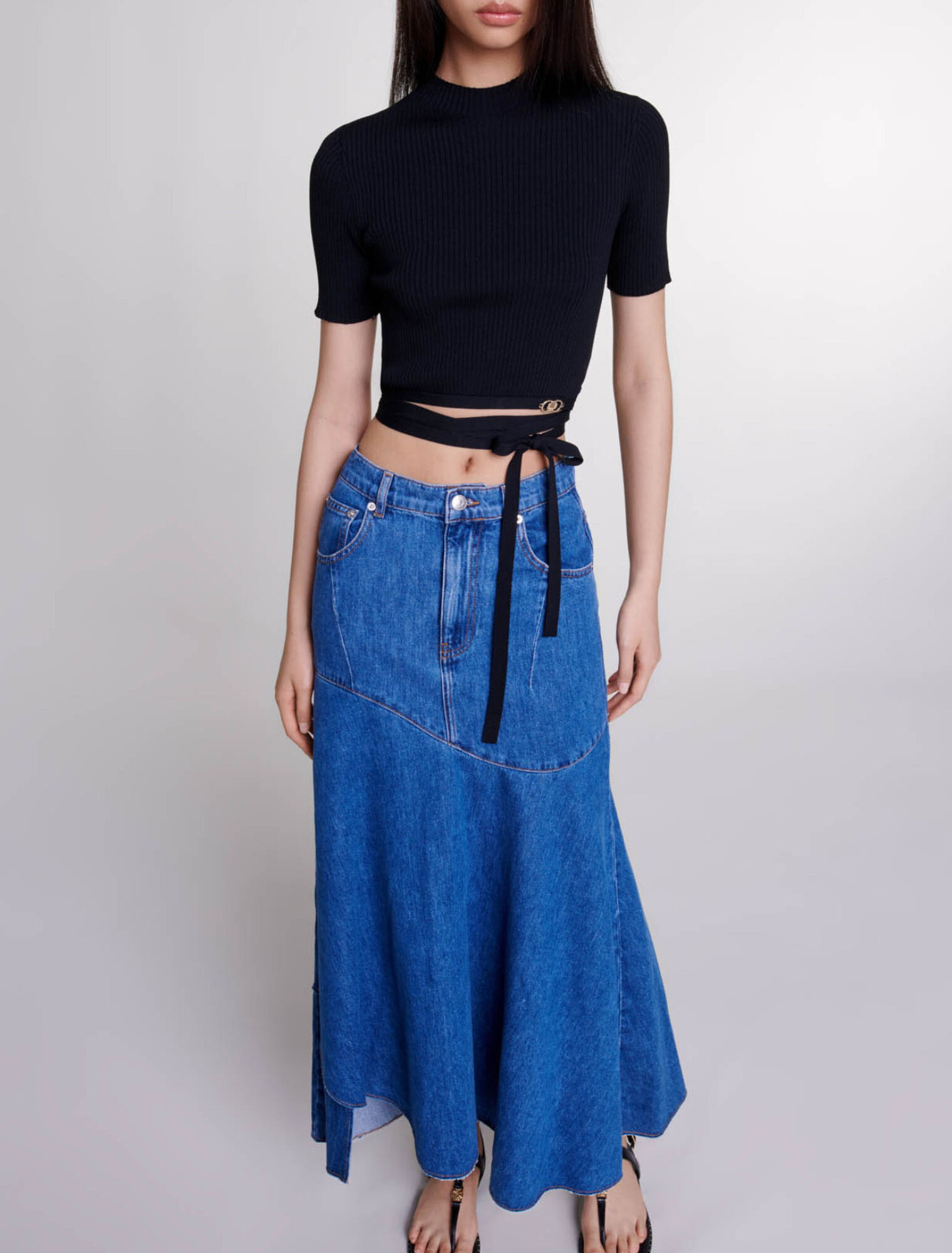 Crop top cruzado