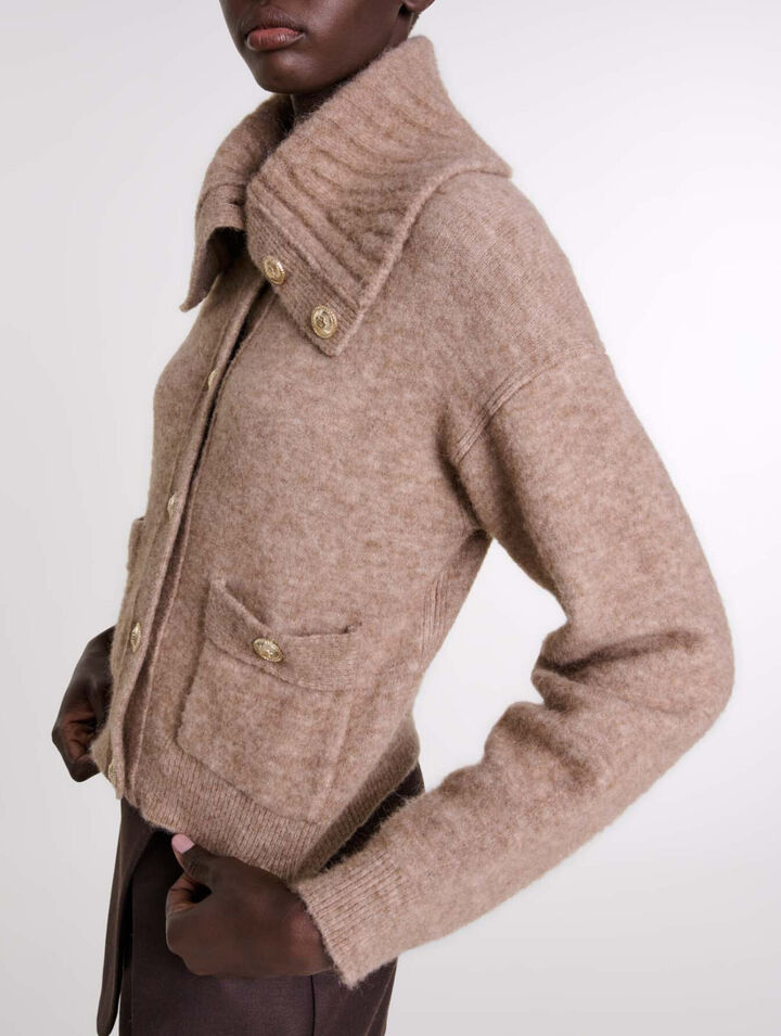 C&aacute;rdigan de mezcla de lana