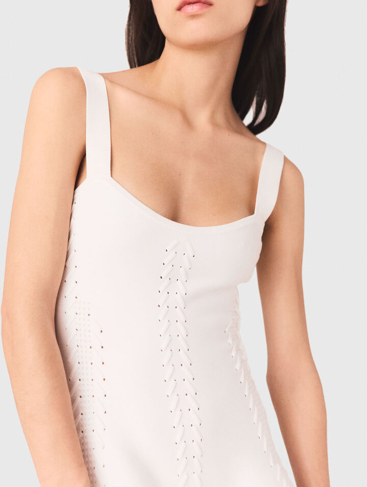 Vestido skater largo de punto