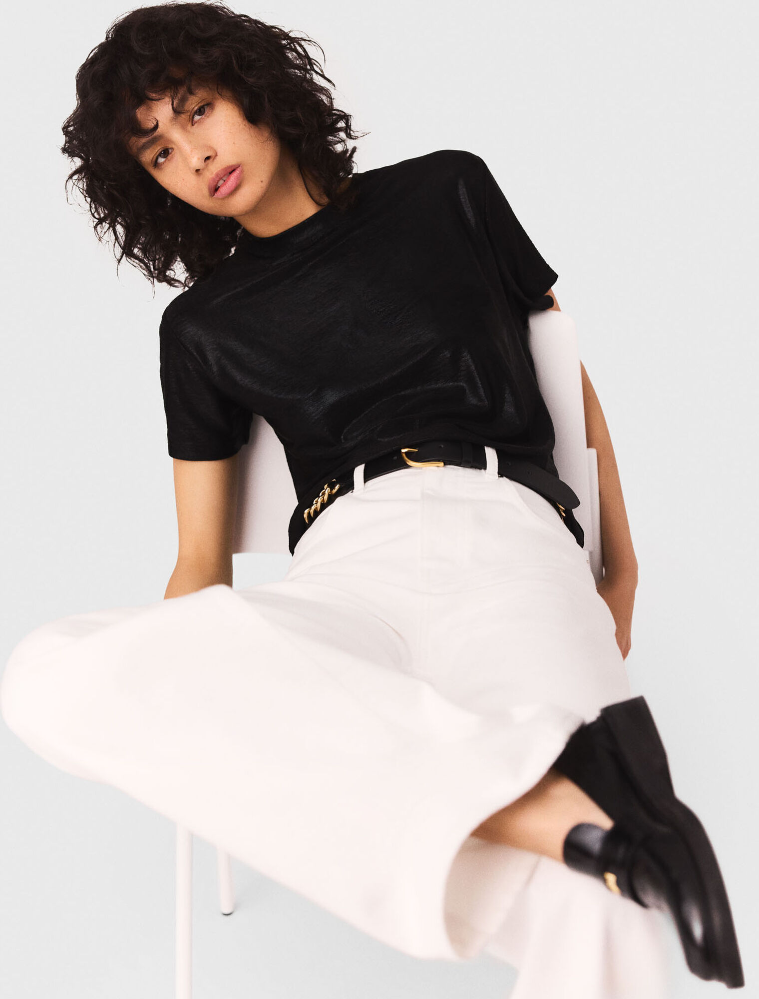 Camiseta de lamé