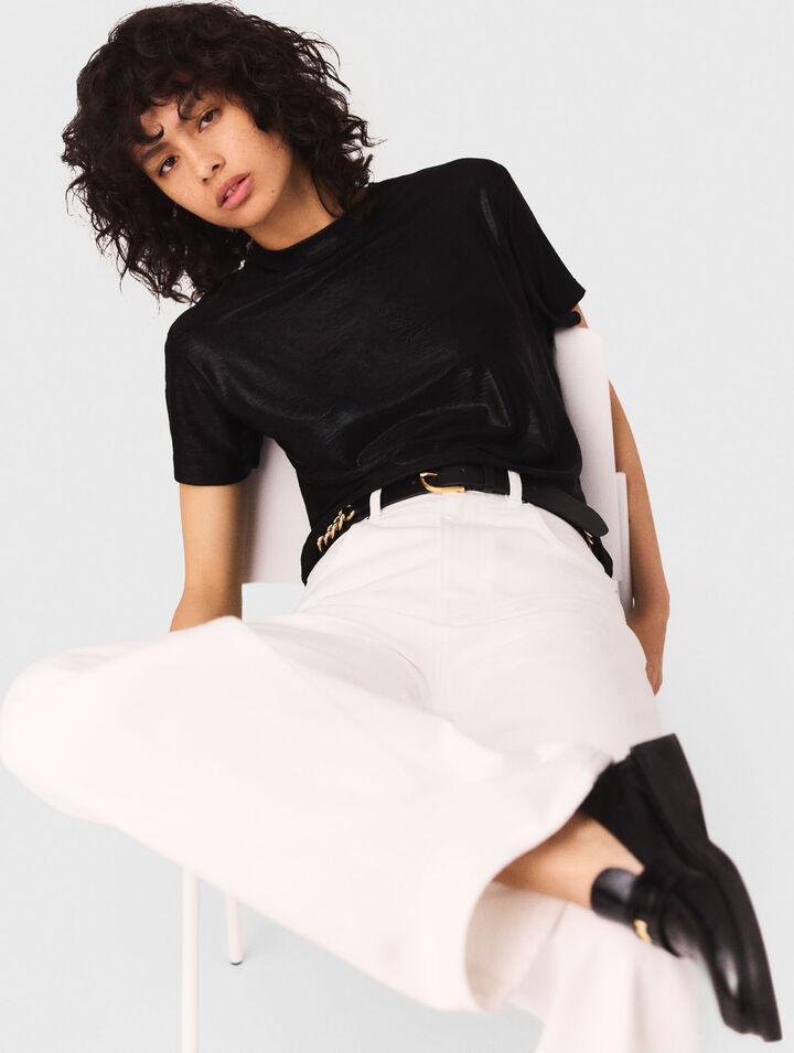 Camiseta de lamé