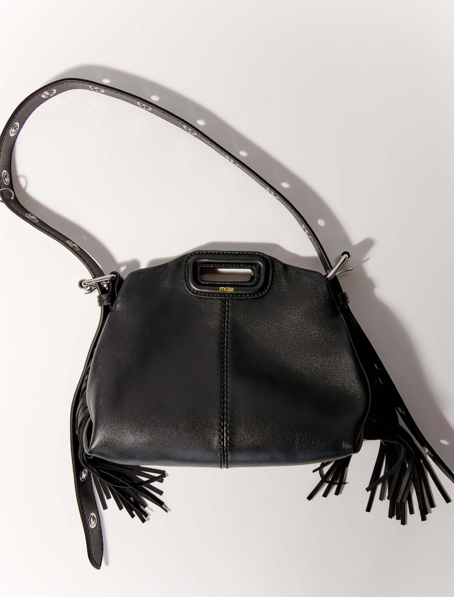 Bolso Miss M mini de cuero liso